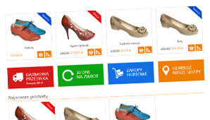 Projekt graficzny do sklepu on-line z obuwiem damskim